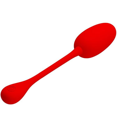 Uovo vibrante in silicone con 12 funzioni, ricaricabile USB Rosso